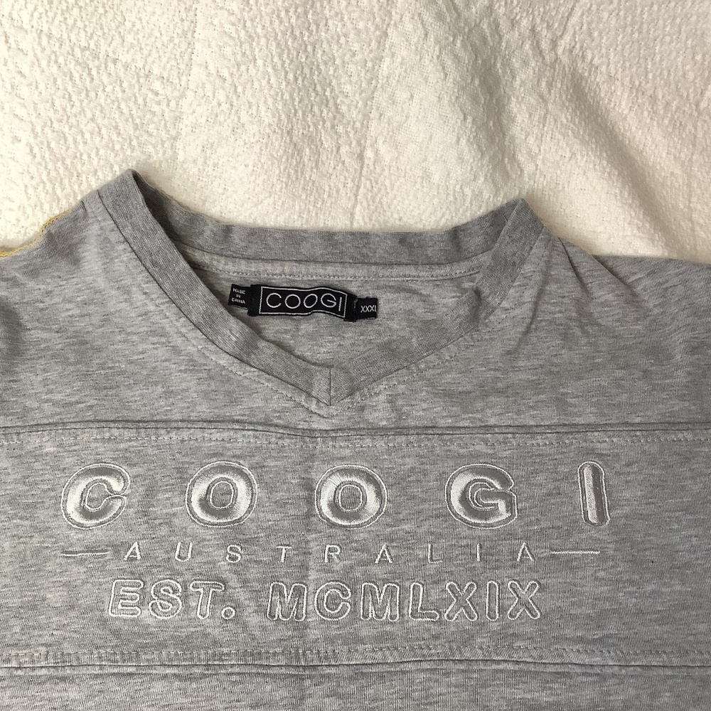 EUC Coogi‎ gray short sleeve xxxl
